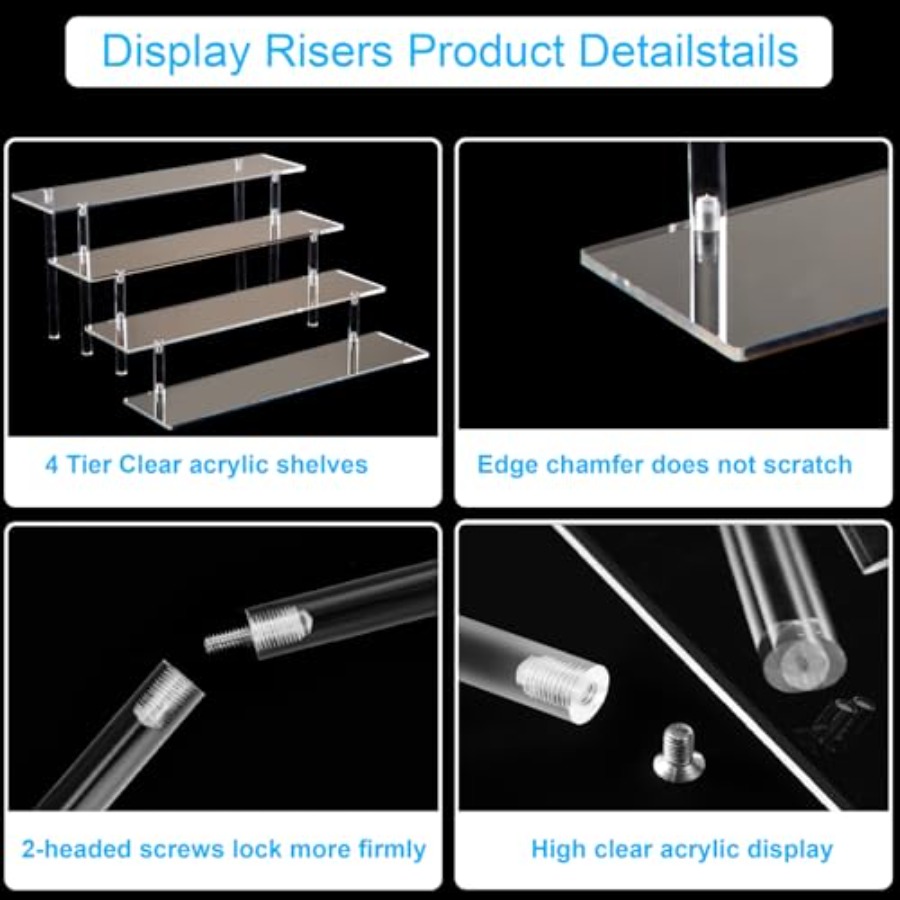 4 Katmanlı Akrilik Parfüm Düze - Pop Display Shelf incelemesi ve fiyatı